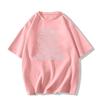 2025 Trendy Women's Pure Cotton Short Sleeve T-Shirt: European & American Style, Loose Straight-Shoulder Design
