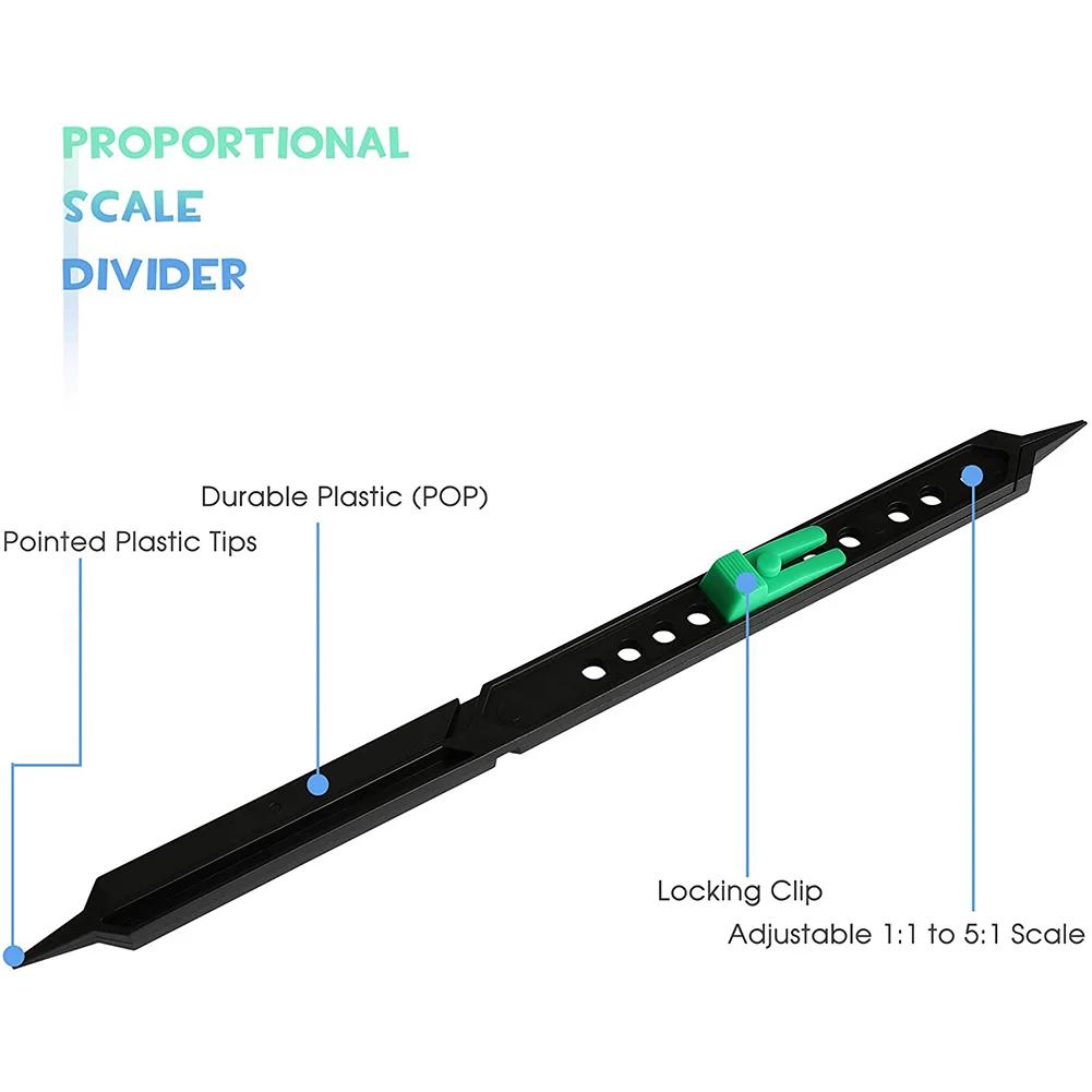 Adjustable Proportional Divider Drawing Tool for Artists Premium Caliper and Subject Scale Divider Alternative for Art Project
