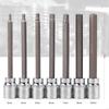 3/8” Drive for Extra Long Allen/Torx Bit Socket Set with Storage Box Metric 3mm -10mm 7-Piece Set Chrome Vanadium St