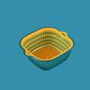 Drain Basket Kitchen Storage Double-layer Household Vegetable Basket Fruit and Vegetable Basket Basin