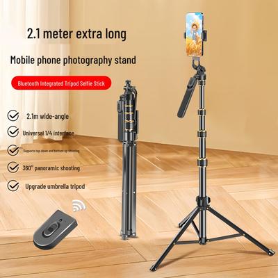 Handheld Multifunctional Phone Tripod with Bluetooth and Fill Light for Photography and Live Streaming