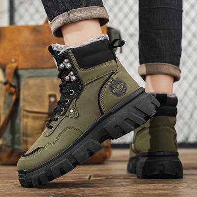 High-top Winter Velvet Warm Outdoor Waterproof and Non-slip Fur Integrated Snow Boots X