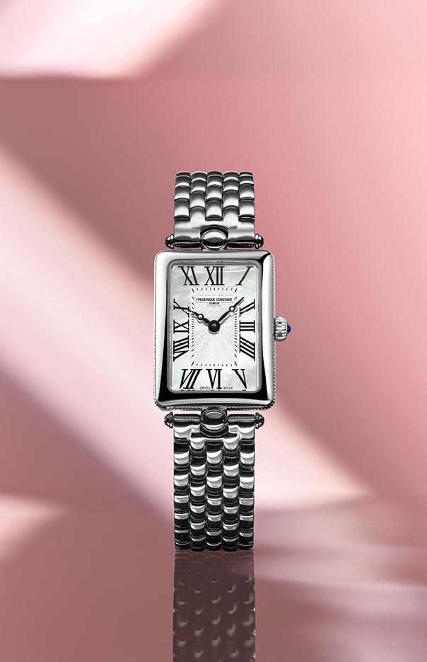 Reloj Frederique Constant Classic Art Deco Carre para Mujer FC-200MPW2AC6B [Importación Oficial]
