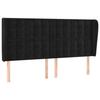 VidaXL Headboard with Ears Black 163x23x118-128 Cm Velvet3118446