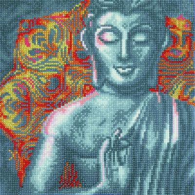 Diamond Embroidery Kit 30x30cm Zen Buddha Multicolor - Assorted.