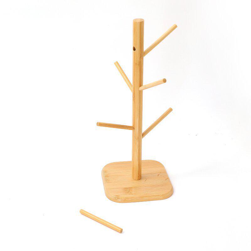 Bamboo Tree-Shape Mug Rack for Kitchen and Living Room
