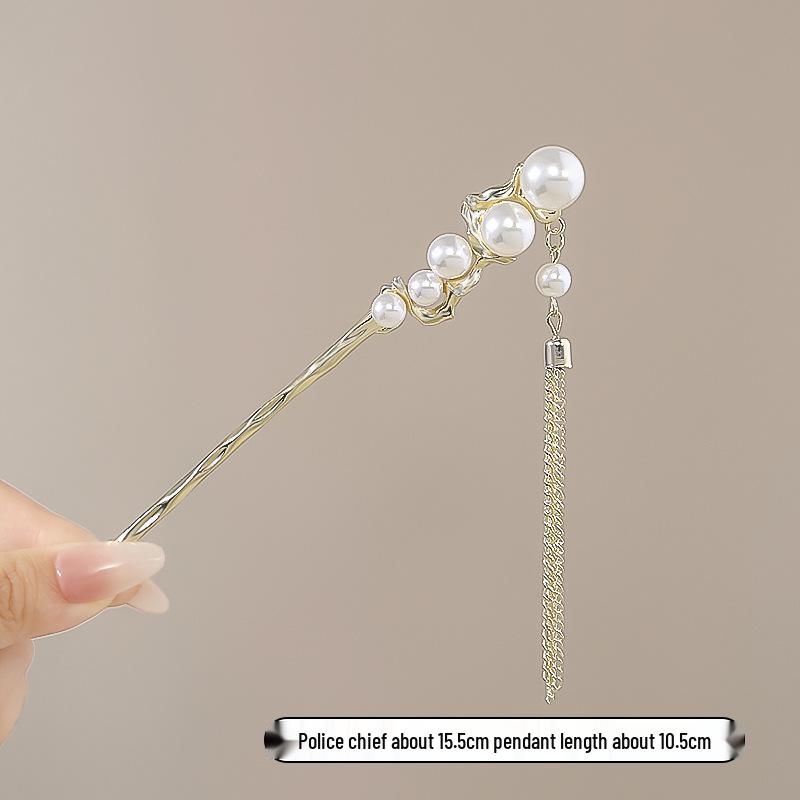 Vintage Chinese Style Hairpin for Updos - Elegant Retro Hair Stick with Tassel for Qipao