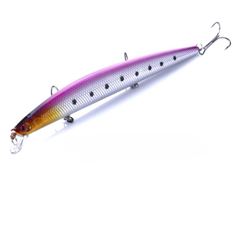 1Pcs 18cm 26g Big Long Fish Minnow Sea Fishing Lure Bait 3D Eyes Strong Hooks Lures For Sea Fishing