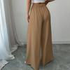 Women's Loose Fit Wide Leg Trousers High Waist Casual Office Pants Pleated Front Relaxed Fit Workwear Bottoms for Everyday Wear