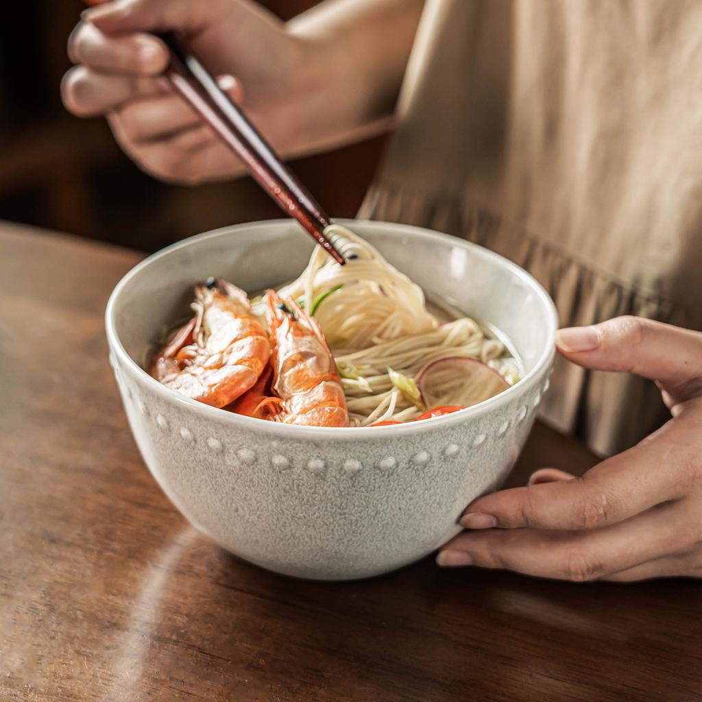 Leichter Luxus Schwimmende Perle Salatschüssel Haushalt Keramik Nudelschüssel Retro Stil Geschirr Schüssel Rund Gemüseschüssel Obstschüssel Suppenschüssel