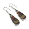 Natural Picasso Jasper Gemstone 925 Sterling Silver Jewelry Earring 1.97" AEE-11088