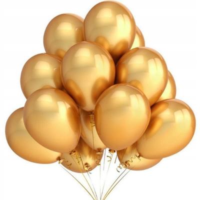 Golden Chrome Balloons Large Birthday Wedding Decorations Party Set 12 Pcs