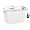 Clear Plastic Storage Organizer with Lid - Portable Handheld Box for Desktop & Toy Organization