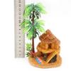 Polyresin Aquariums Fish Tank Ornaments Simulation Coconut Tree Castle Aquarium Ornaments Aquario