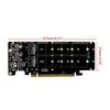 Mini PCI-E X16 To for M.2 M-key NVMEx4 SSD Expansion Adapter 4 Disks PCIE for Ra