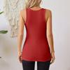 Womens Basic Sexy Summer V Neck Sleeveless Shirts Down Camis Tank Tops