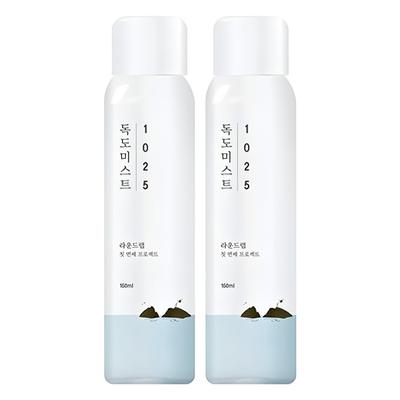 1025 Dokdo Mist 150ml Conjunto Duplo - Névoa Fina Rica em Minerais para Hidratação Instantânea e Suporte à Barreira da Pele (2 pacotes)