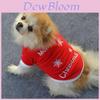 Pet Clothes Christmas Sweater With Plush Fabric For Small Dogs Winter Warmth