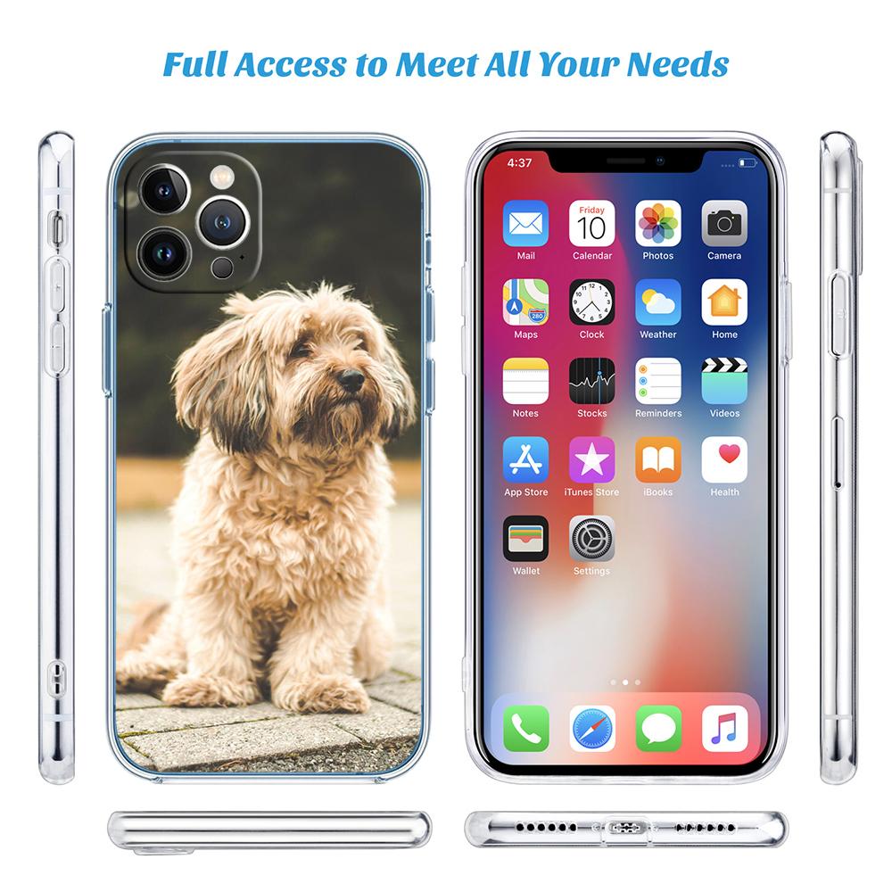 BF49 DOG Poodle Soft Shell Transparent Phone Case for Motorola Moto G7 G8 G9 G84 G85 G73 G24 G15 Z2 Play Power Plus