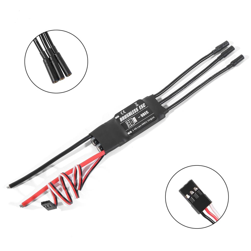 Brushless ESC Electronic Speed Controller Versatile Brushless ESC Electronic Speed Controller for RC Helicopter Aircraft