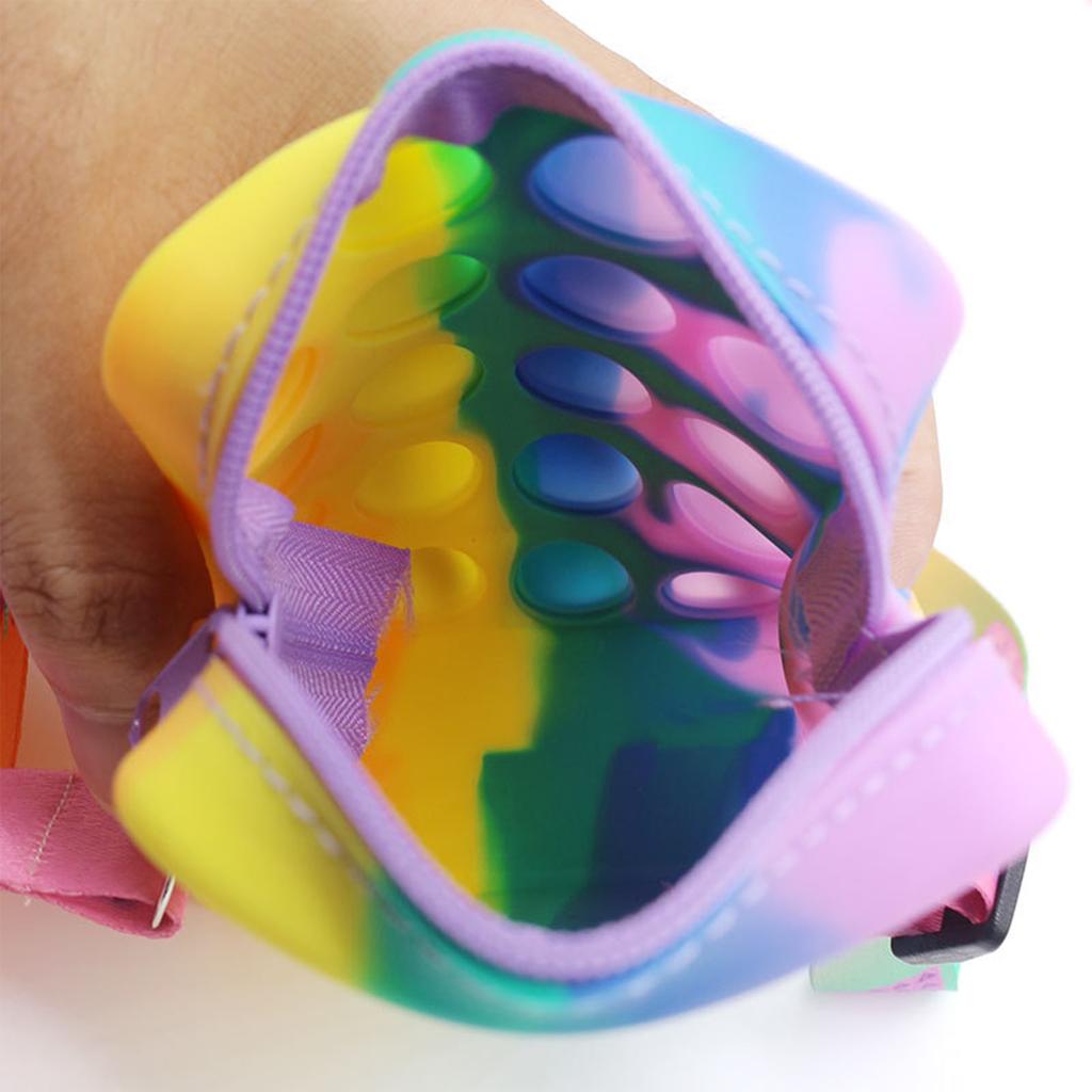 Push Toy Peněženka na mince, Bubble Toy Hračky pro úlevu od stresu pro dospělé děti