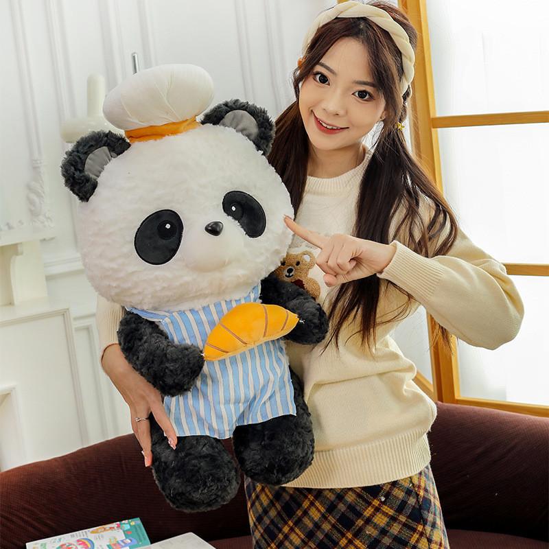 Bear Chef Baking Plush Toy Cartoon Child Soothing Birthday Holiday Doll Gift