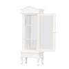 1:12 Doll House Miniature Cabinet Wooden Simulation White Arc Roof Single Door Dollhouse Display