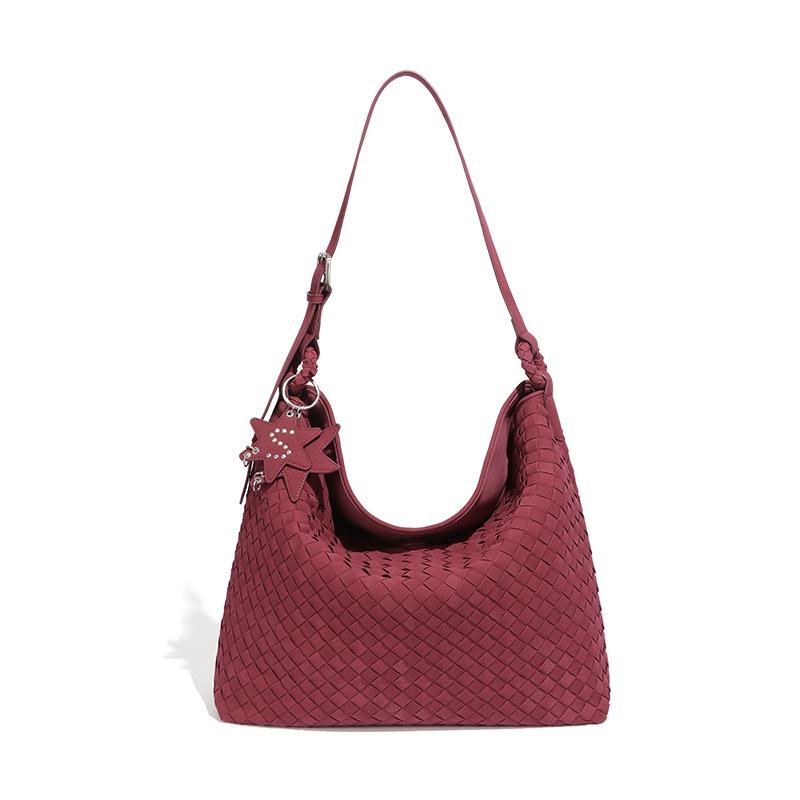 

Early autumn relaxation lazy wind matte hobo large capacity underarm tote bag medieval leisure commuting shoulder bag women