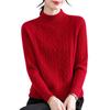 Hodo Women's Mock Neck Knitted Pullover