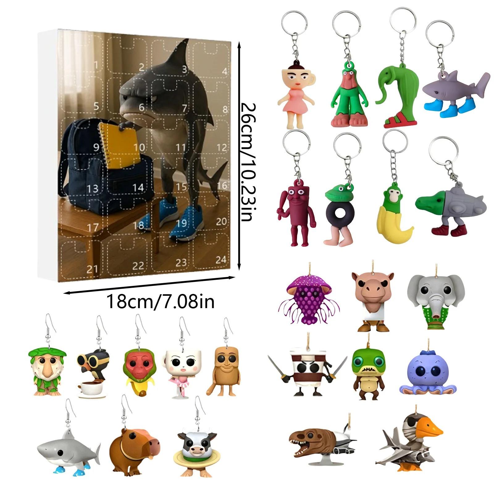 

Итальянский Брейнрот Адвент-календарь,Хэллоуин Адвент-календарь 2025,2D Плоские Акриловые Итальянские Брейнрот Игрушки,24-дневная Итальянская Брейнрот Фигурка на Хэллоуин style 4