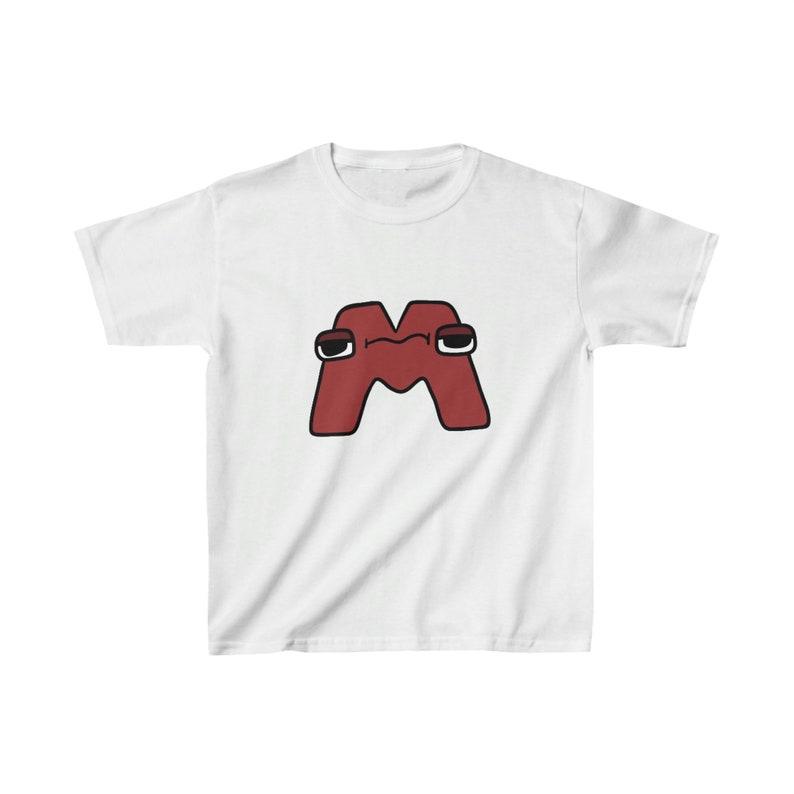 Alphabet Lore Letter M Kids Tee - YouTube ABC Shirt 150