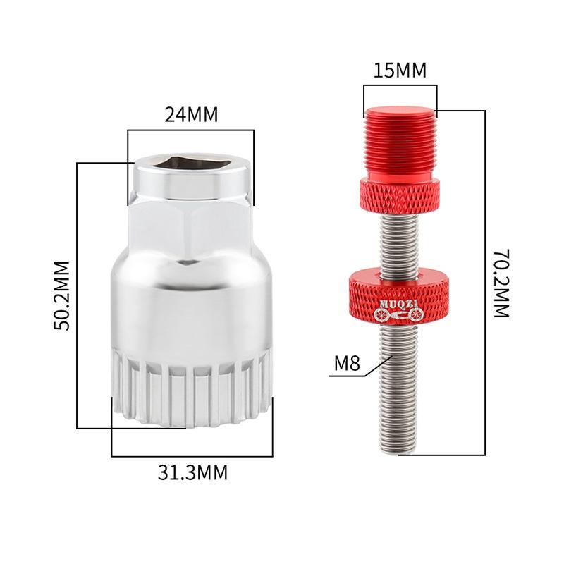 1/2Pcs Bike Square Bottom Bracket Remover 20 Teeth Bottom Bracket Removal Tools Road Bike Bb Removal Wrench