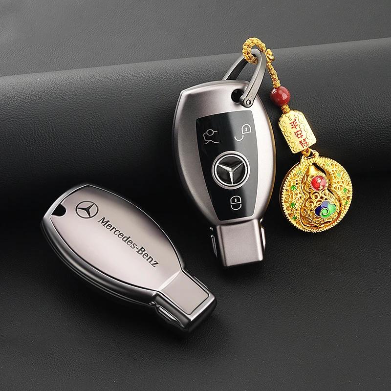RPO5   TPU Car Key Case Cover Shell Fob For Mercedes Benz A B C E Class GLS GLA GLK GLC CLS CLA AMG W204 W205 W212 W463 W176 Keychain