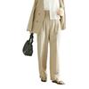 ROPE PICNIC Sheer Beige 38 Set-up compatible/Linen-like High-waisted Wide-leg pants/UV Protection, (27)