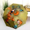Bole and Bill  Pattern, Automatic Folding Umbrella, Portable and Foldable Design, 8 Ribs, a Christmas or Birthday Gift.