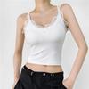 Hollow Lace Corset Slim Fit Suspender Vest Spicy Girl Style Ruffled Lace Camisole  Travel