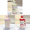 Cute Cat Theme 600ml Stainless Steel Insulated Travel Mug With Straw For Kids And Adults