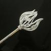 Rhinestones Flower Cosplay Wand Queen Scepter For Elegant Outfit Enhancement And Special Occasion Stage Performances