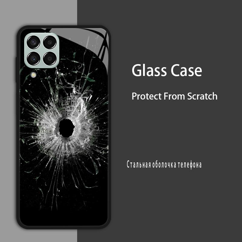 M53 5G Case For Samsung Galaxy M53 Case for Samsung M33 Tmepered Glass Case Fundas For Galaxy M23 A12 M12 A22 5G F23 Phone Cases