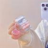Apple Airpods1/2 Transparent Wind Pink Tutu Love Bluetooth Headset Cover For Airpodspro3