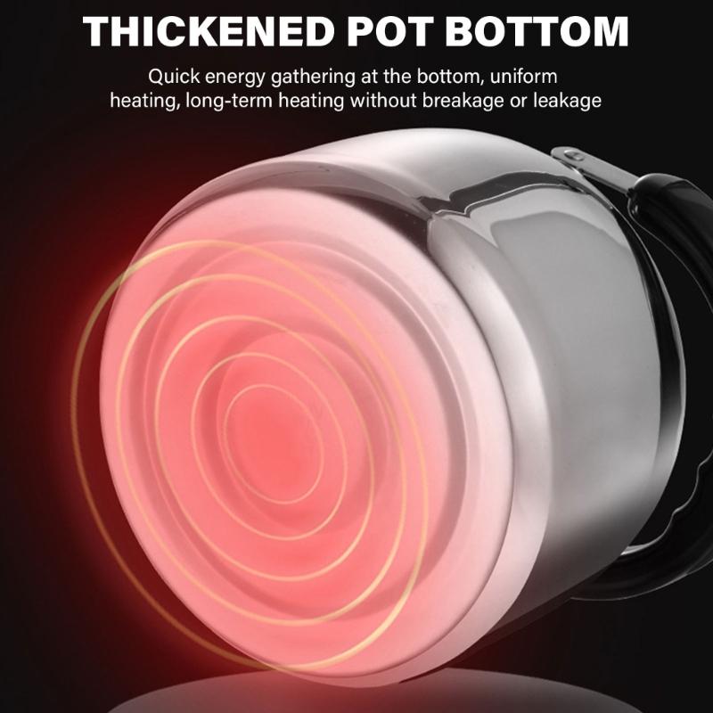 Multipurpose Stovetop Water Kettle Whistling Teapot for Induction Gas and Electric Stove Stainless Steel Water Boiler