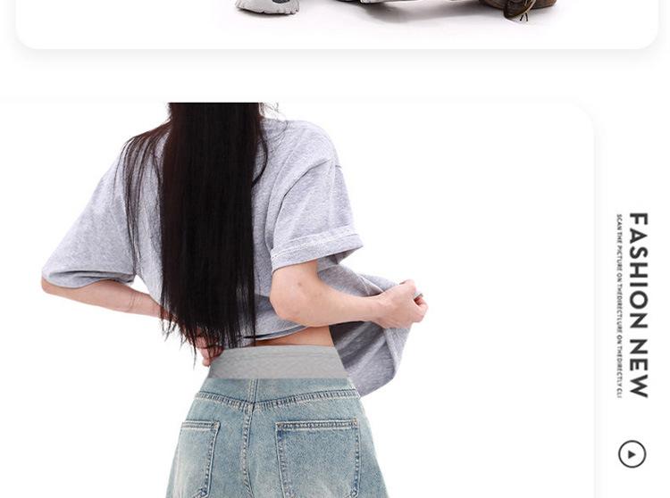 Women's Maternity Ripped Denim Shorts, 2026 Summer Collection - Loose, Wide-Leg, Age-Reducing Five-Point Style, Plus Size Available.