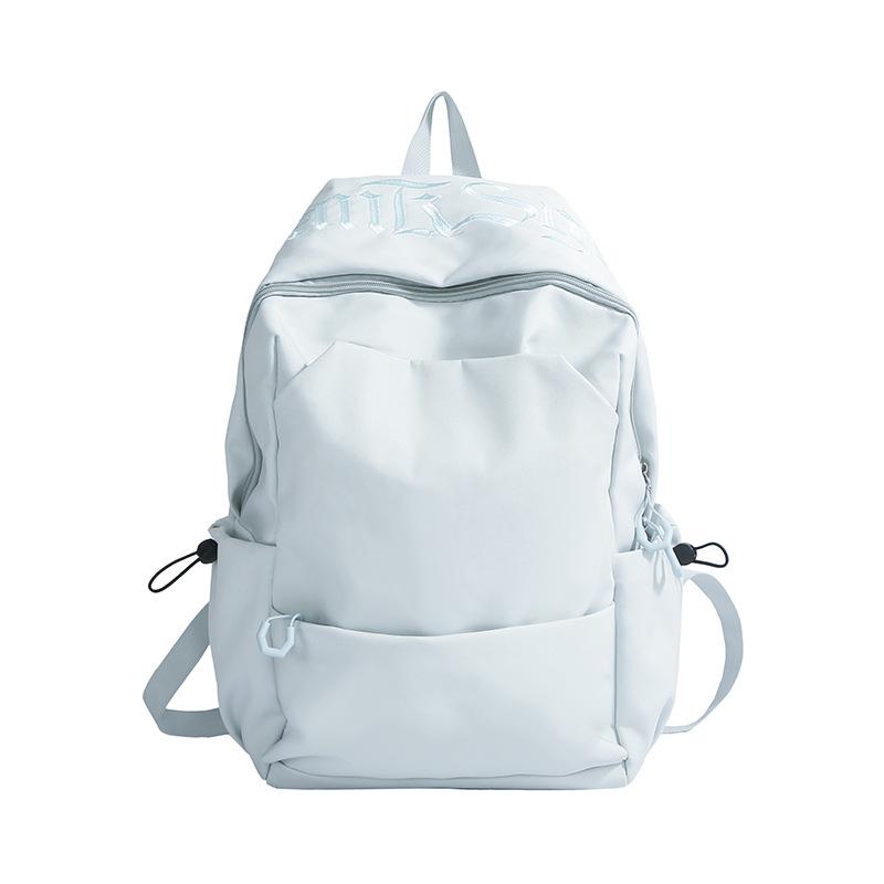 Student schoolbag Mori solid color versatile leisure large-capacity backpack campus class outdoor travel backpack