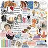 50 Photos of British Novelist Jane Austen Sticker Bag Ipad Water Cup Notebook Ins Creative Stickers