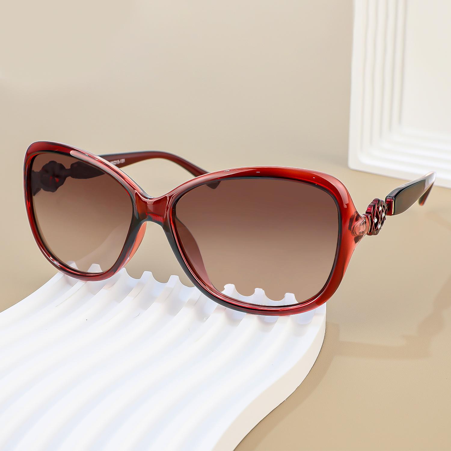 

New Fashion Women S Round Sunglasses - Uv400 Protection Lenses Lightweight Frame Outdoor Sports Use