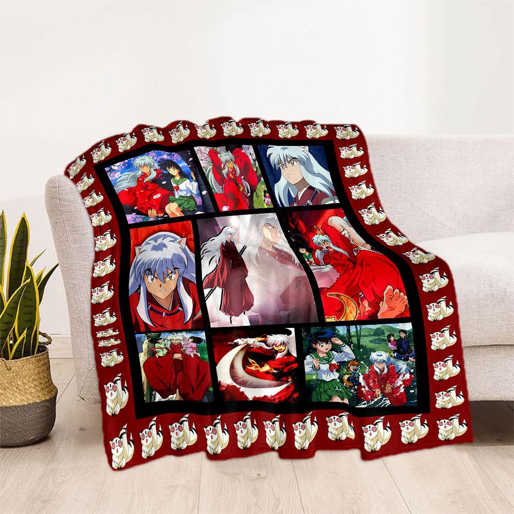 Inuyasha Adventure Blankets are suitable for living rooms,making them an ideal choice for outdoor travel and gifts.