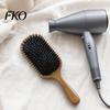 Tangle Remover Brush Air Cushion Hair with Wooden Handle, Gentle Scalp Massage Boar Hairbrush Bristles Brush, Anti-static Detangling Paddle