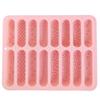 1pc 16-Hole Different Texture Long Strip Bar Molds, Silicone Chocolate Cookie Molds, Long Strip Candy Baking Molds