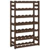 VidaXL Wine Rack for 42 Bottles Brown Solid Pine Wood 373392