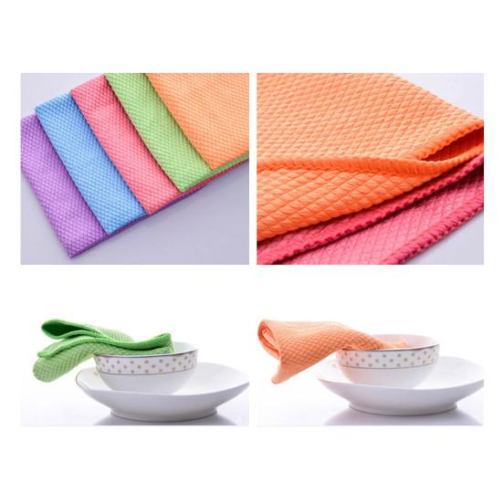 10Pcs Home Kitchen Soft Cleaning Dust Cloth Tableware Dish Car Washing Rag Towel Sale Goods